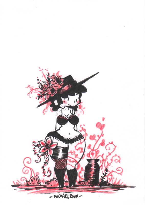 Mickaël Roux - Emy Witch (rouge) - Planche originale