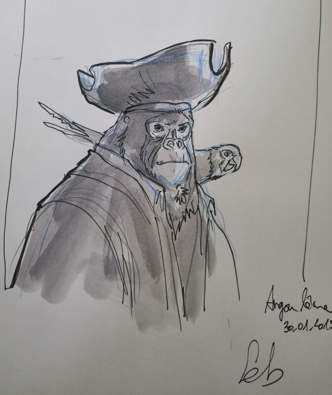 Kong john Silver by Sébastien Vastra - Sketch