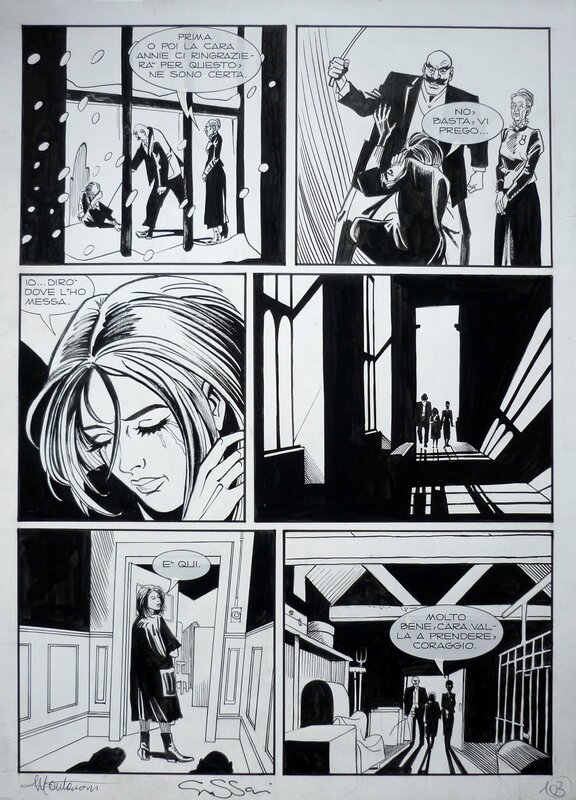 Ernesto Grassani, Giuseppe Montanari, Dylan Dog Maxi 05 pg 103 by Montanari/Grassani - Planche originale