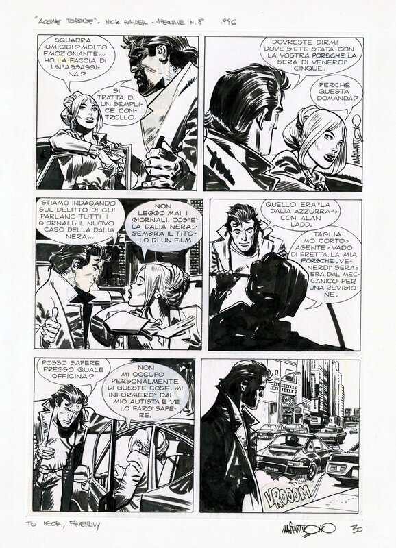 Nick Raider Speciale 08 pg 030 by Corrado Mastantuono - Planche originale