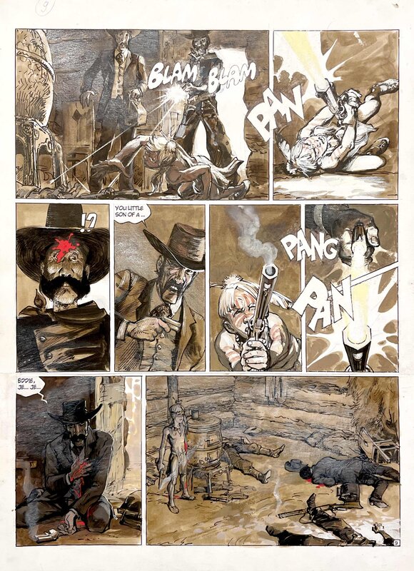 Western, page 9 par Grzegorz Rosinski - Planche originale