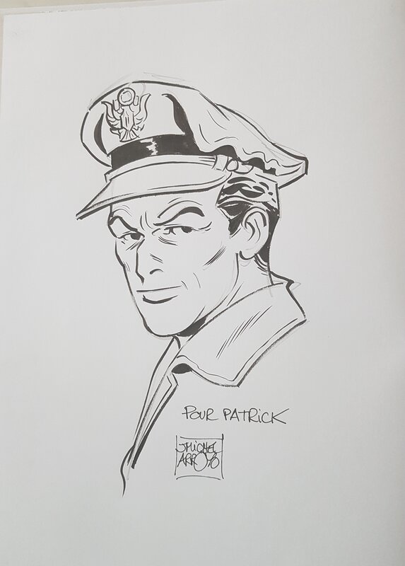 Jean-Michel Arroyo, Major Lieutenant Commander Holden Série Buck Danny - Sketch