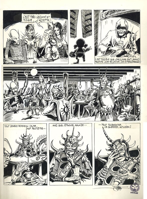 Philippe Druillet : Lone Sloane tome 1 planche 8 - Comic Strip