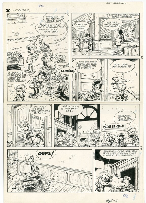 Pierre Seron, Albert Desprechins, Les petits hommes - l'exode - Comic Strip