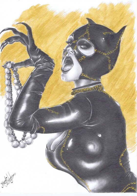 Catwoman par Celeghim - Illustration originale