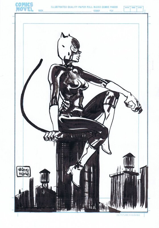 Catwoman par Martin - Illustration originale