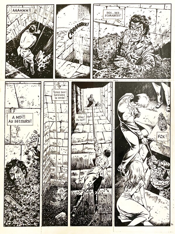 For sale - Jean-François Charles, Jean Dufaux, Fox - T4 - Planche 34 - Comic Strip