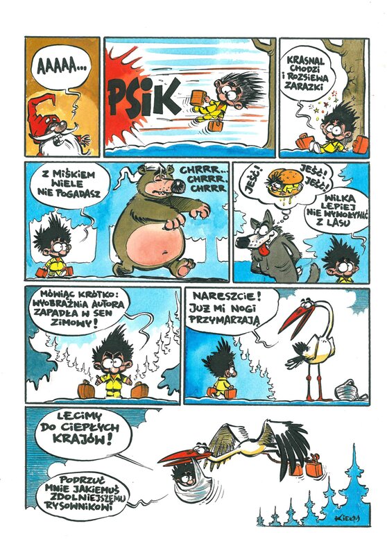 Slawomir Kiełbus, Adventures of Torfiak -  The winter is coming :-) - Comic Strip