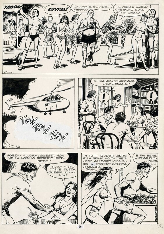 Mister No 196 pg 96 by Stefano and Domenico Di Vitto - Planche originale