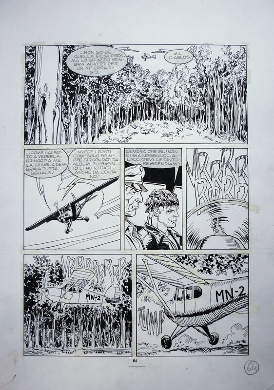 Mister No 310 pg 064 by Roberto Diso - Planche originale