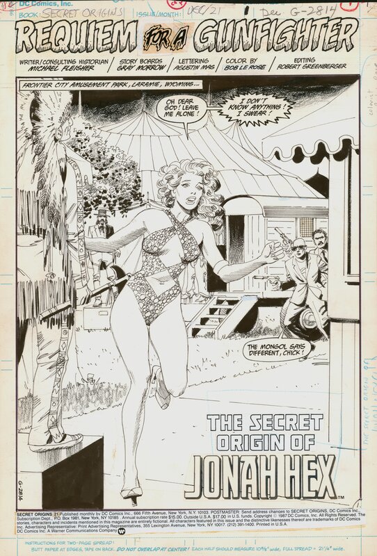 Gray Morrow, Secret origins #21, planche originale. - Comic Strip