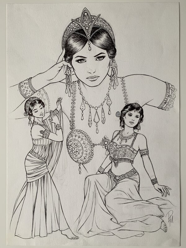 Mata Hari par Laurent Paturaud - Illustration originale