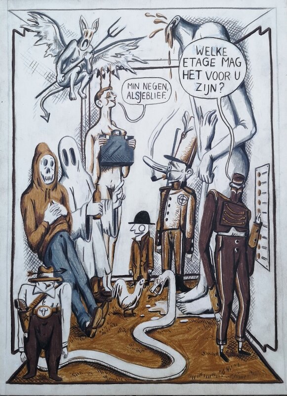 En vente - Lukas Verstraete, Un livre pour se faire des amis - Planche originale
