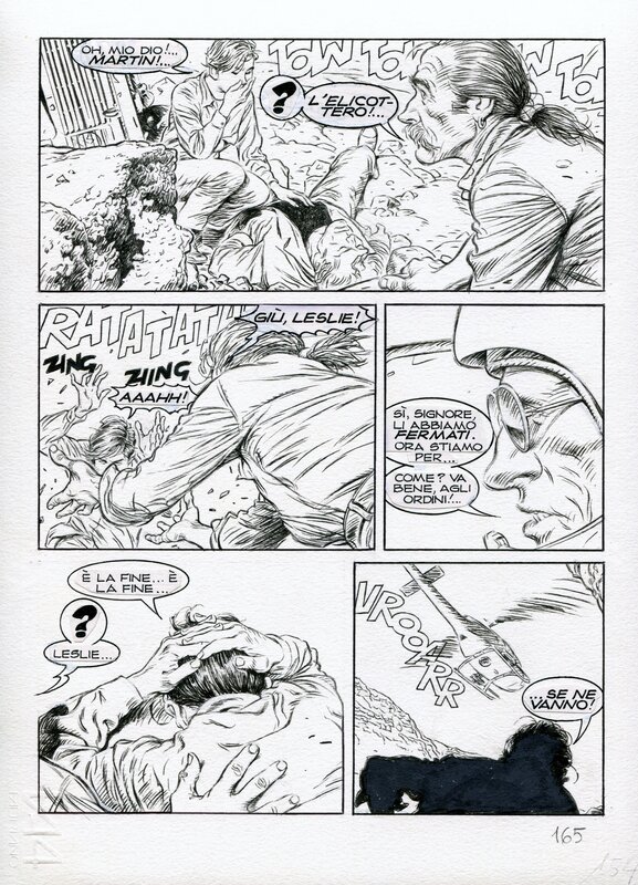 Martin Mystere Gigante 04 pg 165 by Eugenio Sicomoro - Planche originale