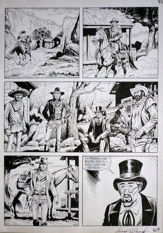 Tex - Almanacco del West 2012 pg 107 by Giacomo Danubio - Comic Strip