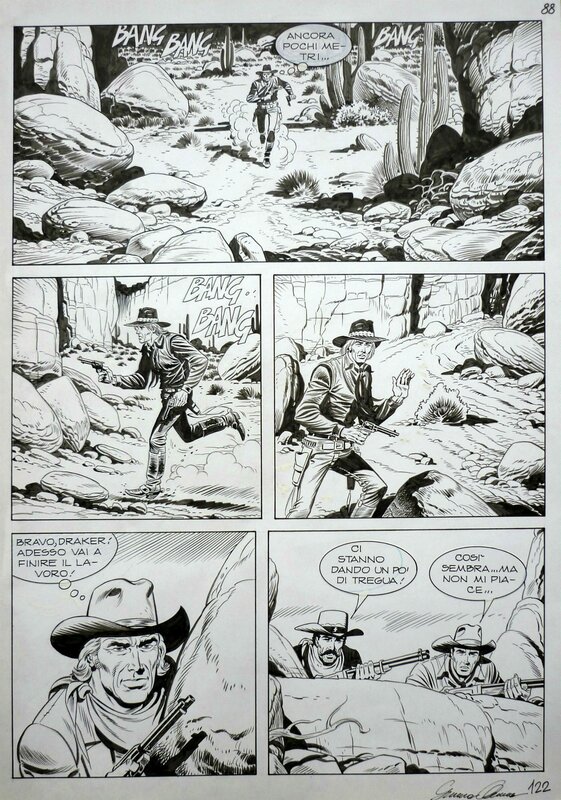 Tex - Almanacco del West 2012 pg 122 by Giacomo Danubio - Comic Strip