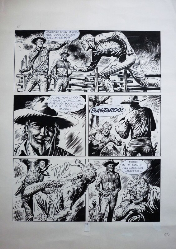 Tex Maxi 02 pg 45 by José Ortiz - Planche originale