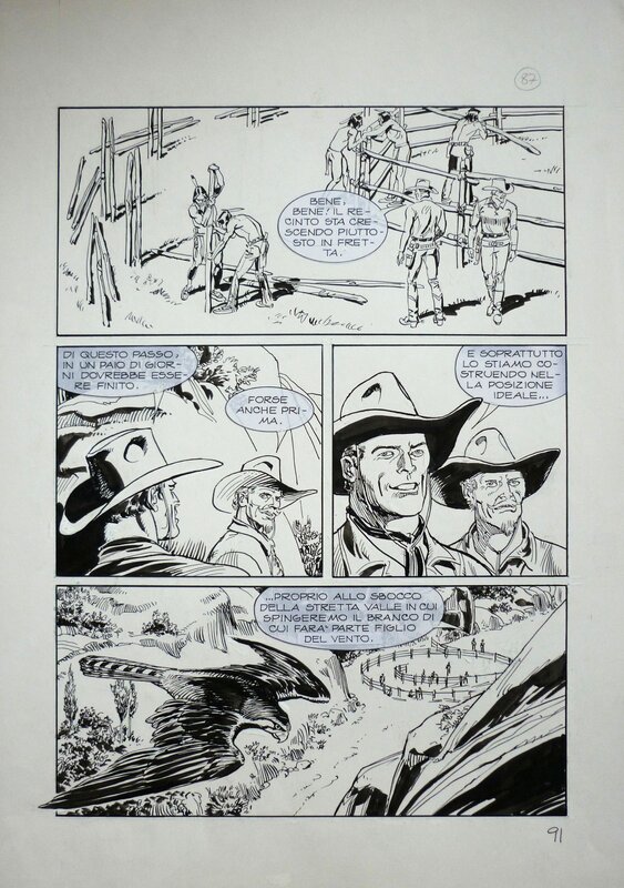 Tex Maxi 07 pg 091 by Roberto Diso - Planche originale