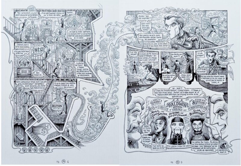 Benoît Dahan, Cyril Lieron, Diptyque 14/15 - Dans la tête de Sherlock Holmes - Tome 2 - Comic Strip