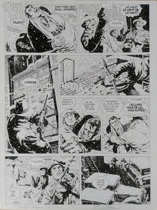 Jean-Yves Mitton, De Silence et de sang - Les 7 piliers du chaos, planche 20 - Planche originale