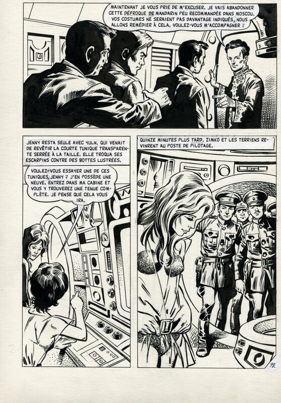 Sidéral 45 - L'homme de l'espace, pg. 92 by Leopoldo Sanchez - Planche originale