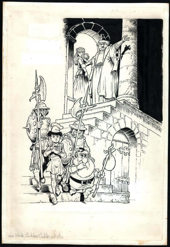 Piet Wijn, Douwe Dabbert 2  - De Valse Heelmeester - aankondiging - Illustration originale
