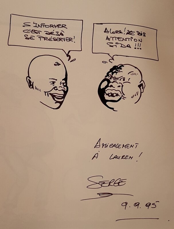 Attention SIDA ! par Serge Diantantu - Dédicace