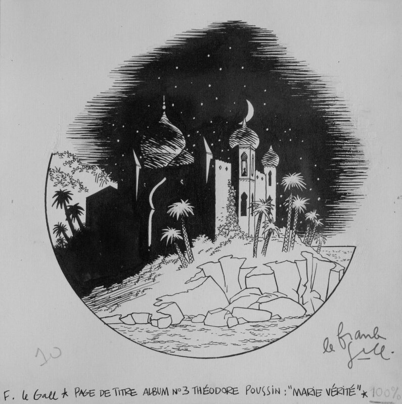 Frank Le Gall, Yann, 1988 - Théodore Poussin : Marie Vérité - Illustration originale