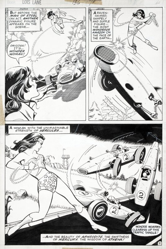 Wonder Woman - Lois Lane #136 p2 par John Rosenberger - Planche originale