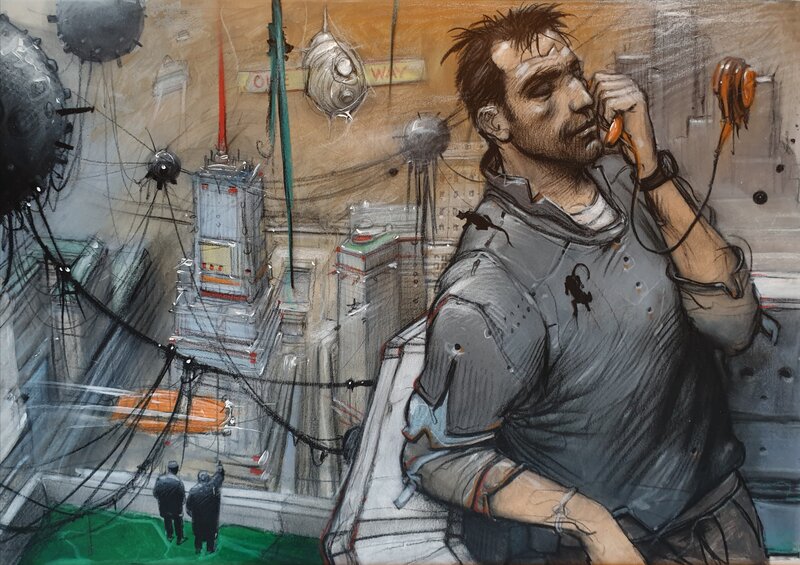 2001 - 32 décembre by Enki Bilal - Original Illustration