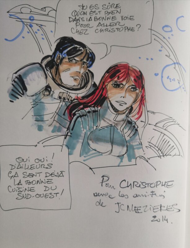 Jean-Claude Mézières, Valérian et Laureline - Sketch