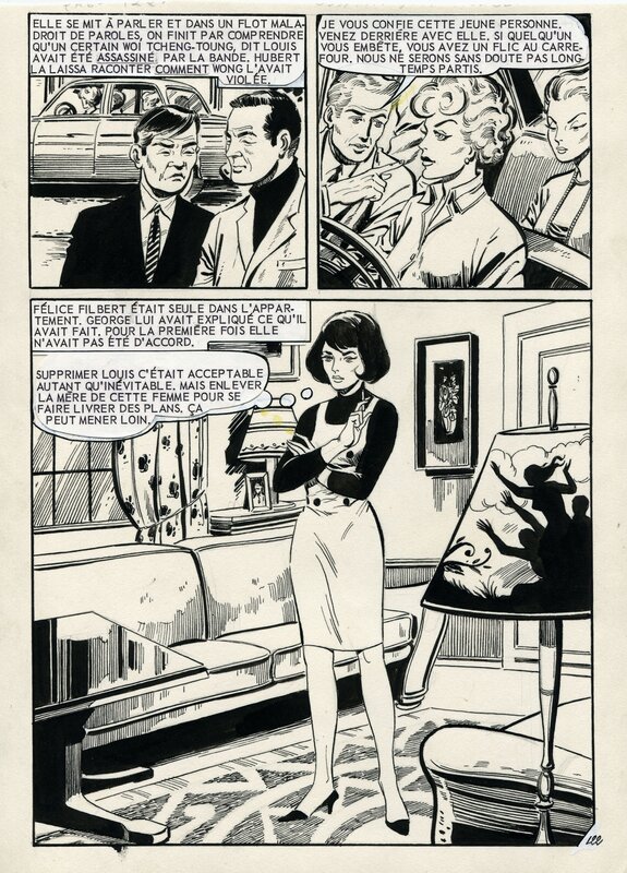 Oss 117 #27 - OSS 117 voit rouge, pg. 122 by Armando Sanchez - Planche originale