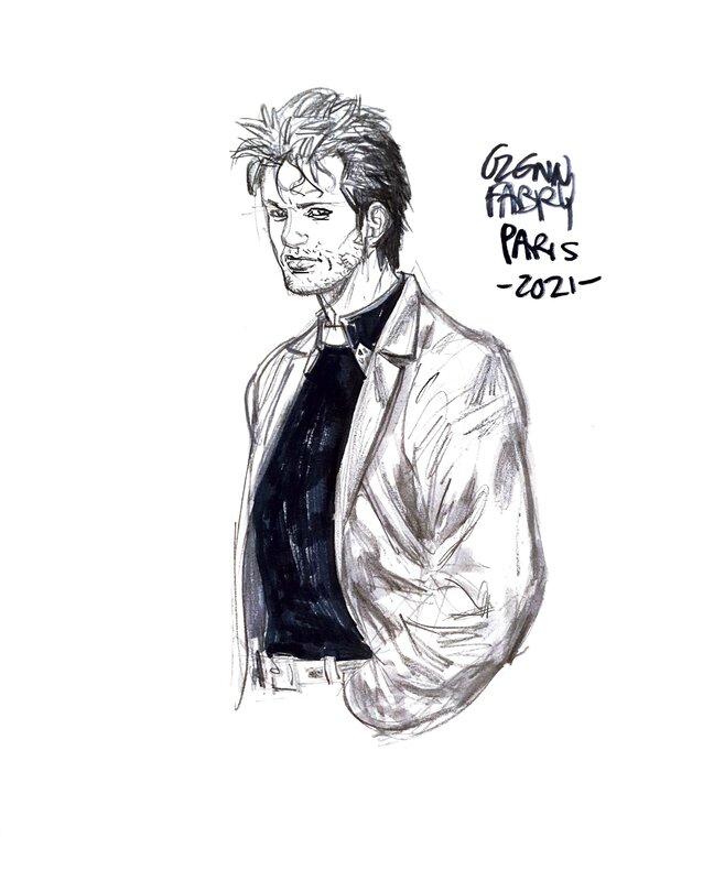 Jesse Custer by Glenn Fabry - Sketch