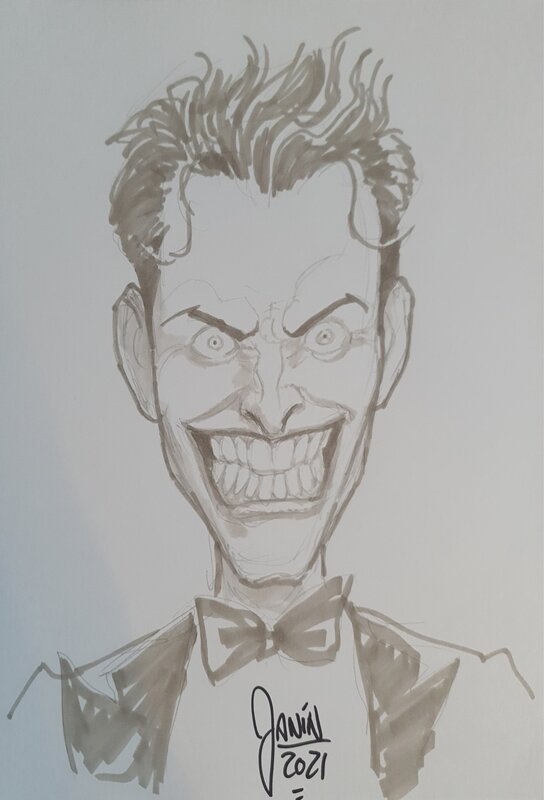 Joker par Mikel Janin - Dédicace