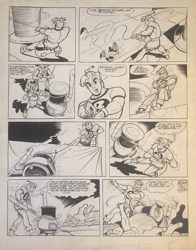 Belloy par Albert Uderzo, Jean-Michel Charlier - Planche originale