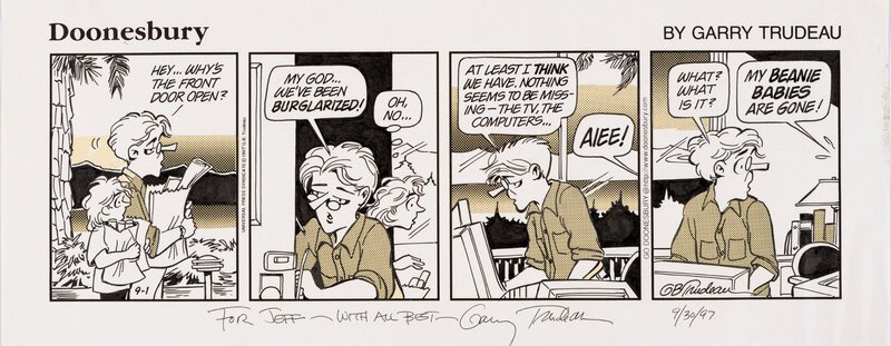 Doonesbury 9/1/97 by Garry Trudeau - Comic Strip