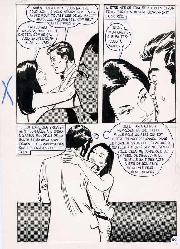 Flash Espionnage #54 - Nick Carter à Saïgon, pg. 100 by Vicente Alcazar - Comic Strip