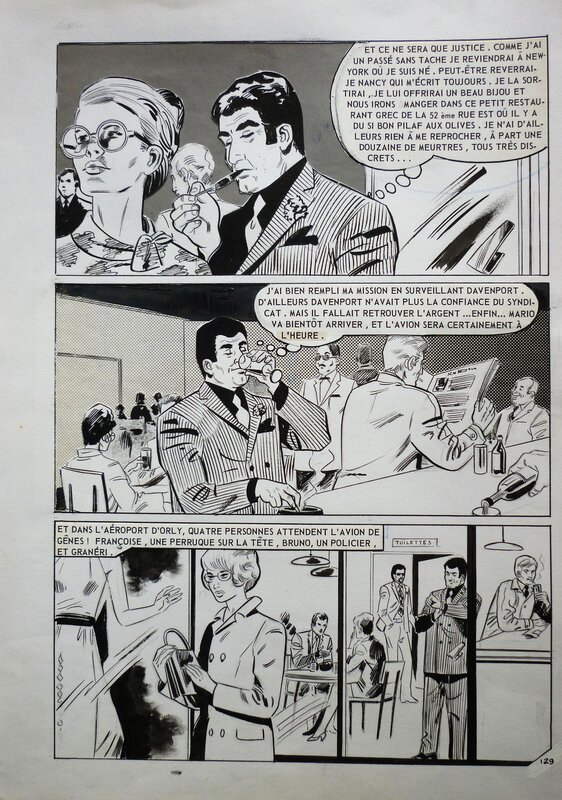 La Louve 01 - La Louve solitaire, pg. 129 by Renaud - Planche originale