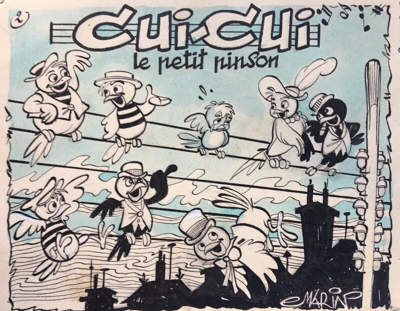 Claude Marin, Marijac, Cui-Cui le petit pinson - Planche originale