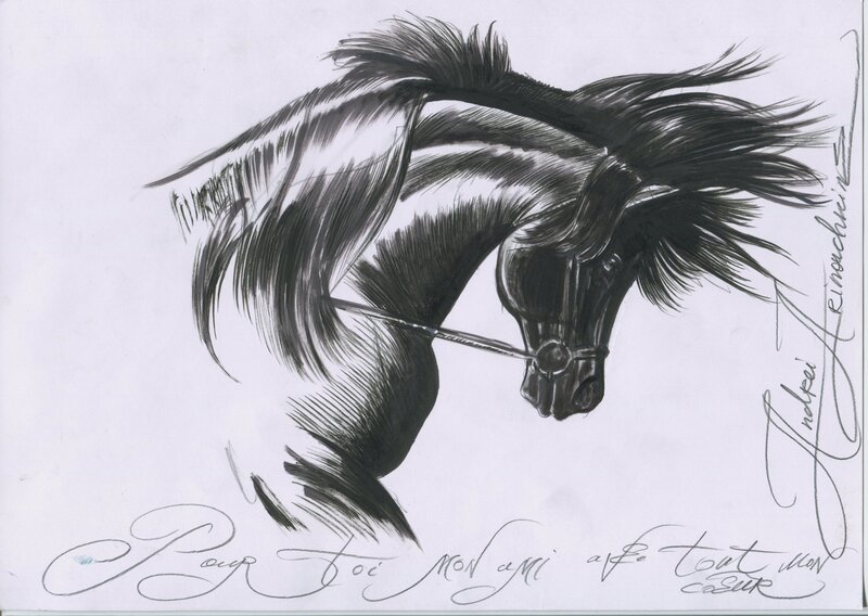 Horse Prelim by Andréi Arinouchkine - Original art
