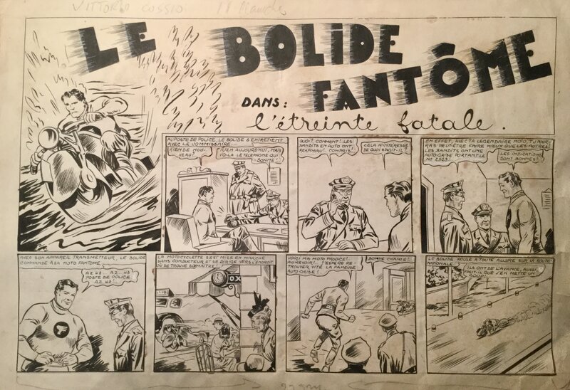 Le Bolide Fantôme par Vittorio Cossio - Planche originale