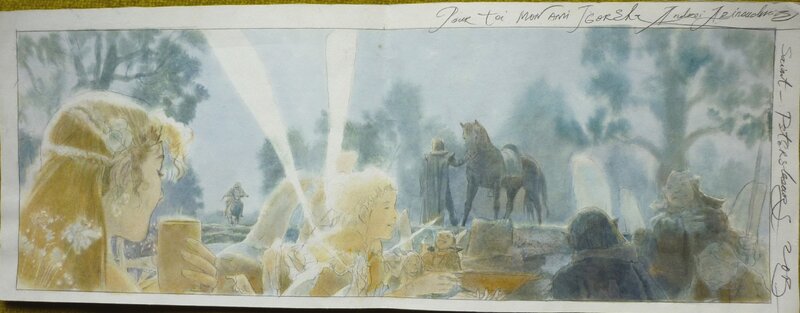 Andréi Arinouchkine, Illustration for Elf-Knight (early version) - Original Illustration