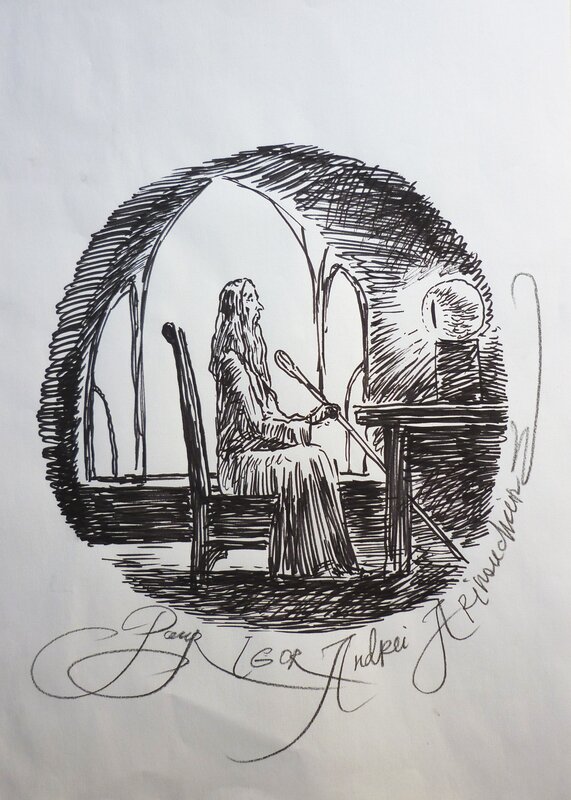 Saruman by Andréi Arinouchkine - Sketch