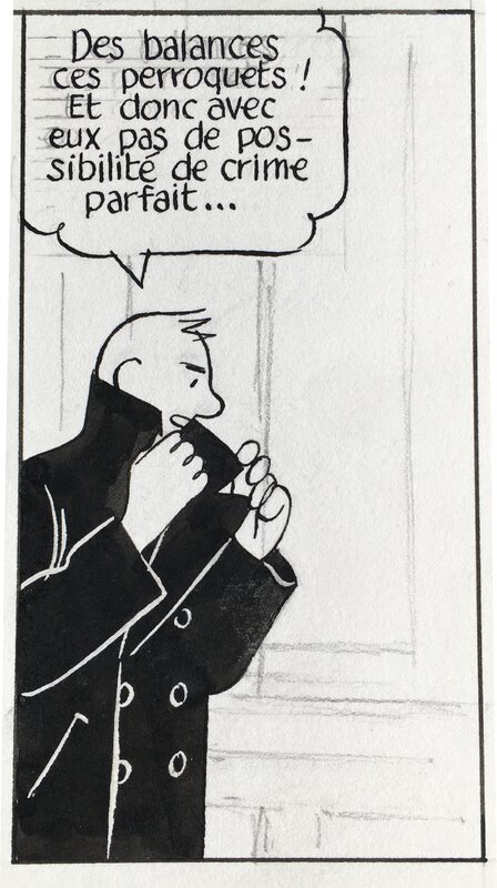 Stanislas, Case originale du Perroquet des Batignolles, planche 3, tome 2 - Comic Strip