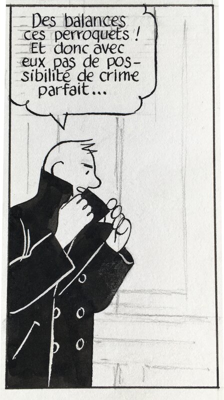 Stanislas, Case originale du Perroquet des Batignolles, planche 3, tome 2 - Planche originale