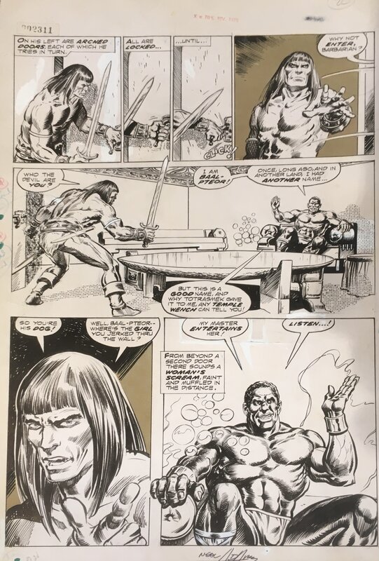 Neal Adams, Tony DeZuniga, The Savage Sword of Conan #14, p 24 - Planche originale