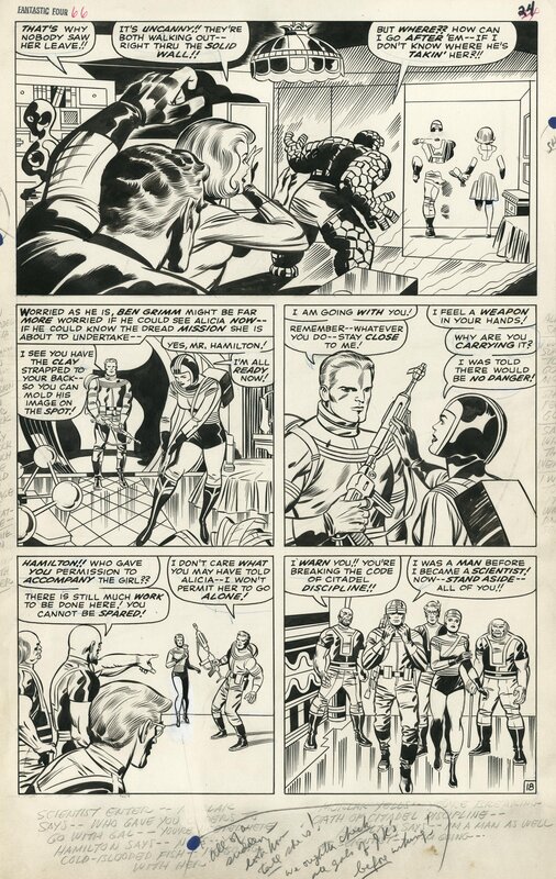 Fantastic Four 66 par Jack Kirby, Joe Sinnott - Planche originale