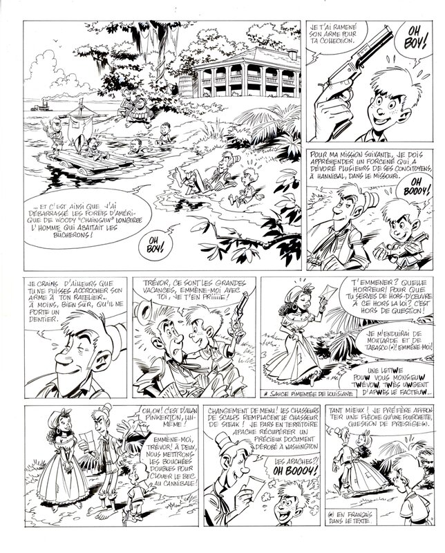 Didier Conrad, Yann, Jean Léturgie, Cotton Kid T5 : La septième femme de Géronimo - Planche 4 - Planche originale