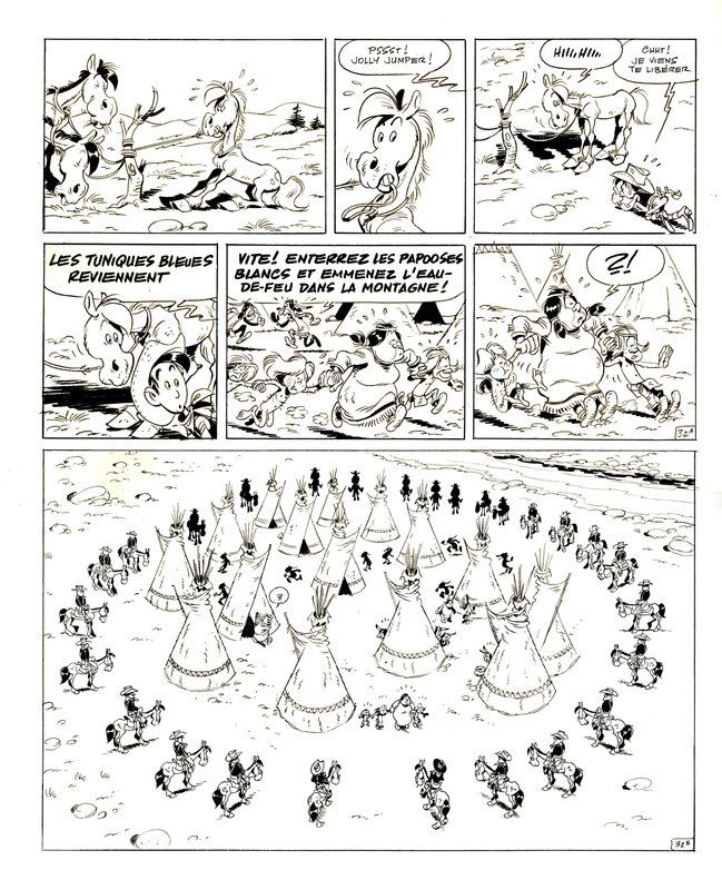 Didier Conrad, Yann, Jean Léturgie, Lucky Luke T64 : Kid Lucky - Planche 32 - Comic Strip