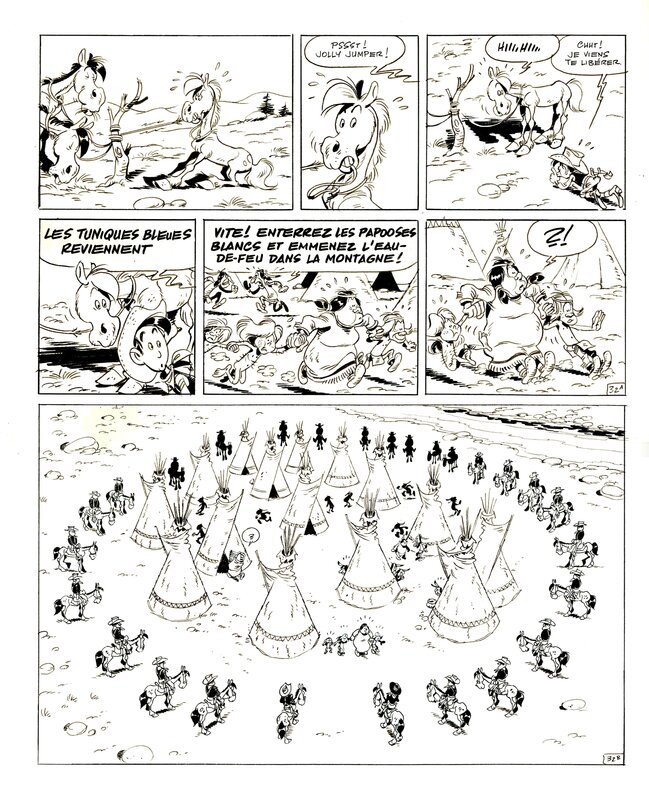 Didier Conrad, Yann, Jean Léturgie, Lucky Luke T64 : Kid Lucky - Planche 32 - Comic Strip